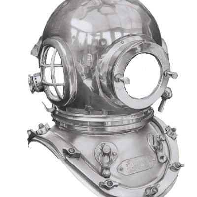 Divex CDLSE Fine Art Prints - SIEBE GORMAN DIVING HELMET